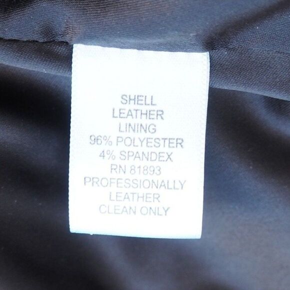 G.I.L.I Got it Love It Fringe Leather Motorcycle Jacket Black Women's 10 - Picture 7 of 10